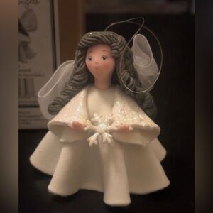 Elegant White Angel Ornament